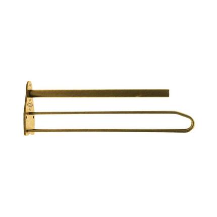 Porte-selles metal avec tapis porte acier gold