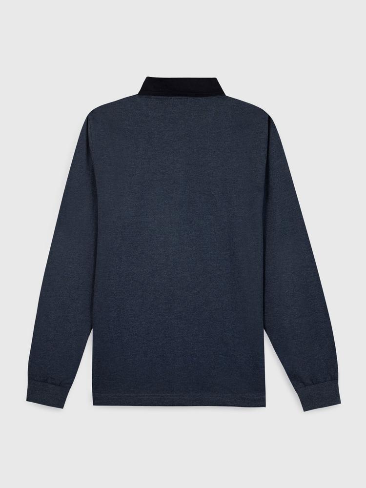 Polo manches longues homme PEKANPOL - marine 2/5