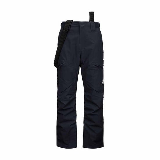 Pantaloni tuta da uomo in poliestere blu da sci