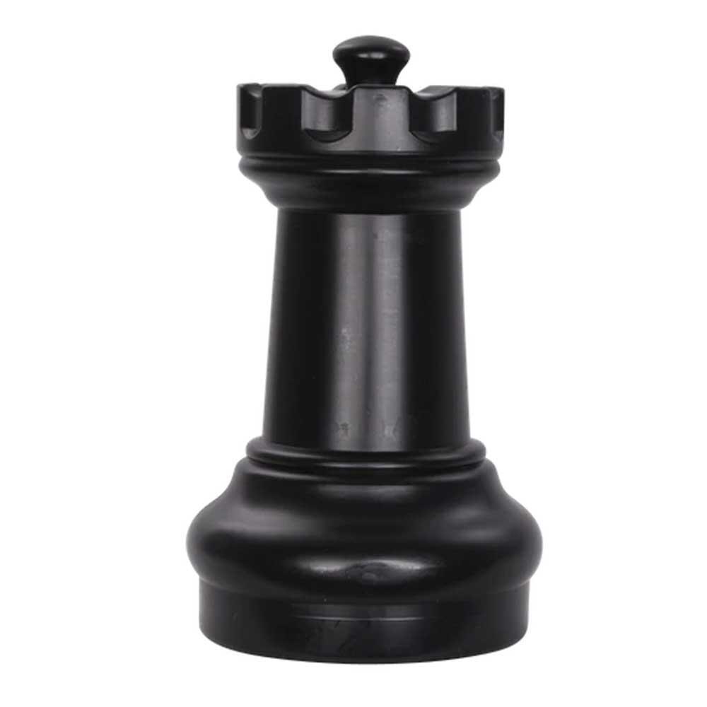 Medium Black Rook ( Castle ) - From a 40cm Chess Set