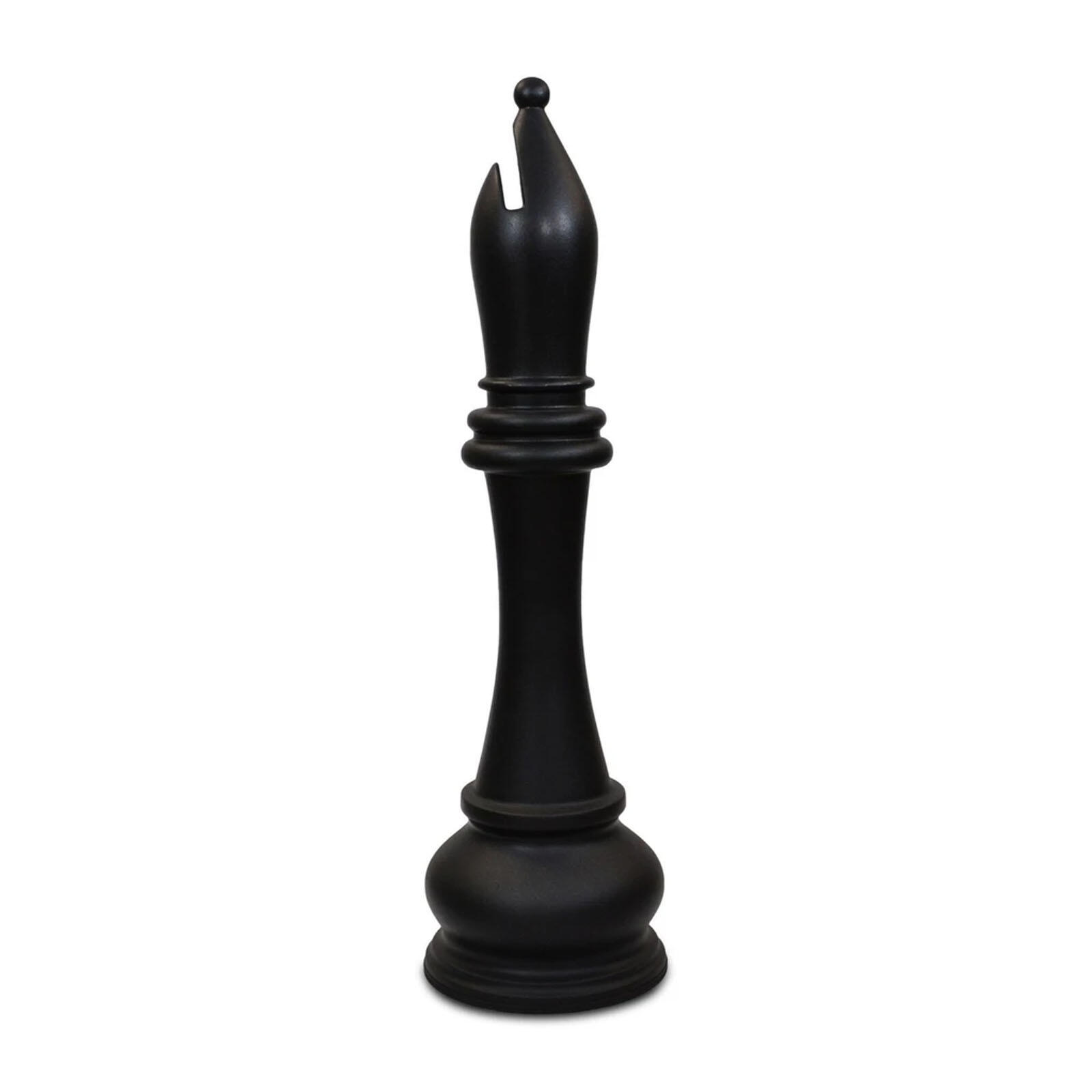 1.4m Black Bishop from Lifesize Fibreglass Resin Chess Set
