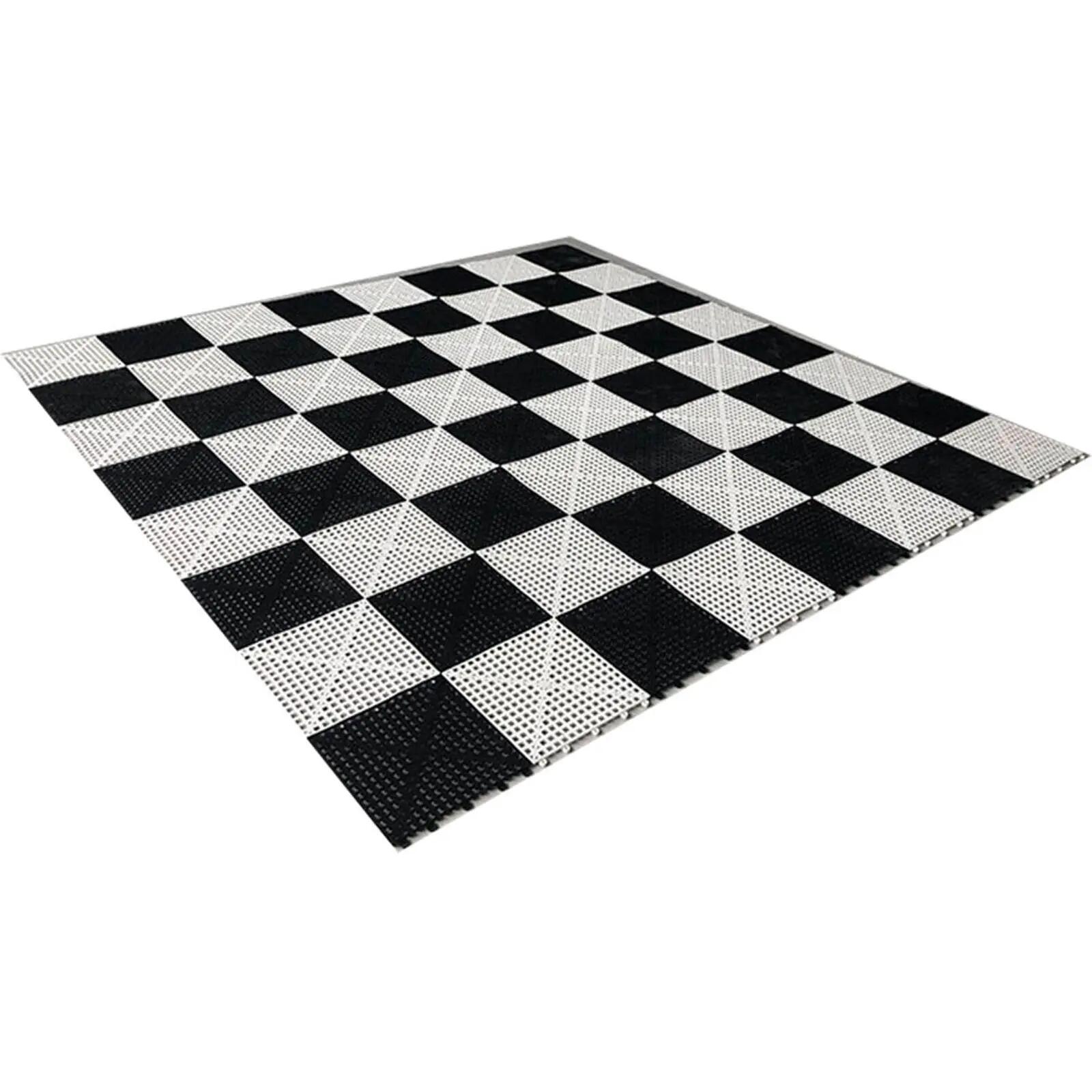 Commercial Grade Roll Up 1.6m x 1.6m Rubberised Chess Board - Tile Pack Only (64
