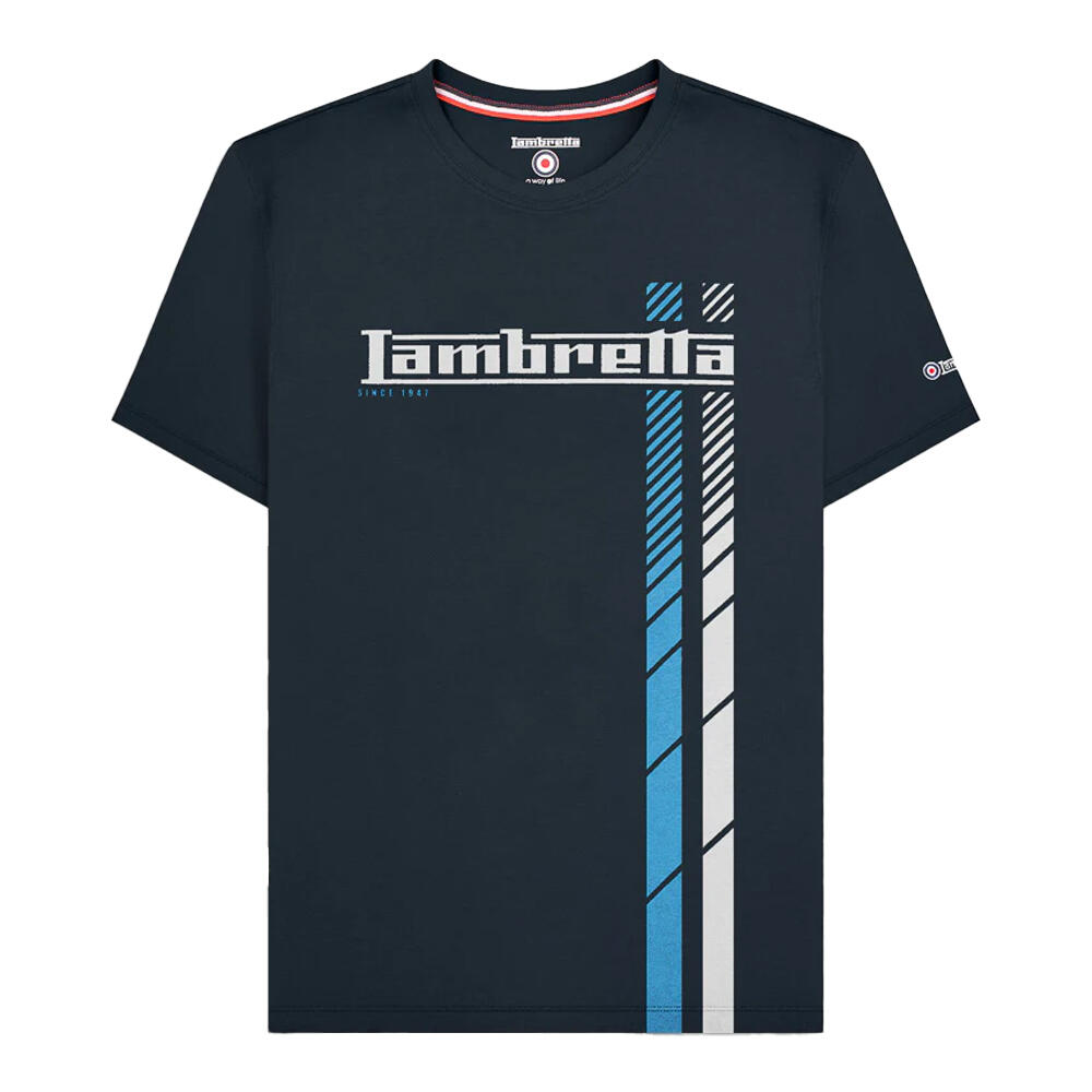 Lambretta Mens SS25 Racing Stripe T-Shirt