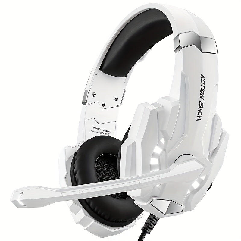 Gaming Headset with Mic LED for PS4 PS5 Xbox