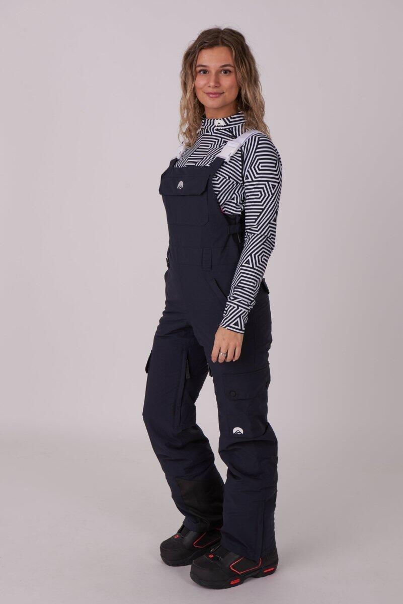 Dames Ski & Snowboard Tuinbroek Waterdicht Yeh Girl Zwart 4/7