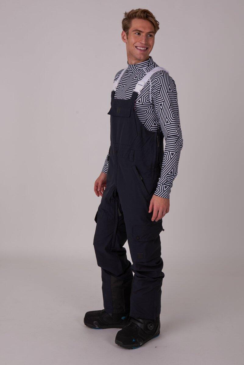 Herren Ski & Snowboard Latzhose Wasserdicht Yeh Man Schwarz 5/7