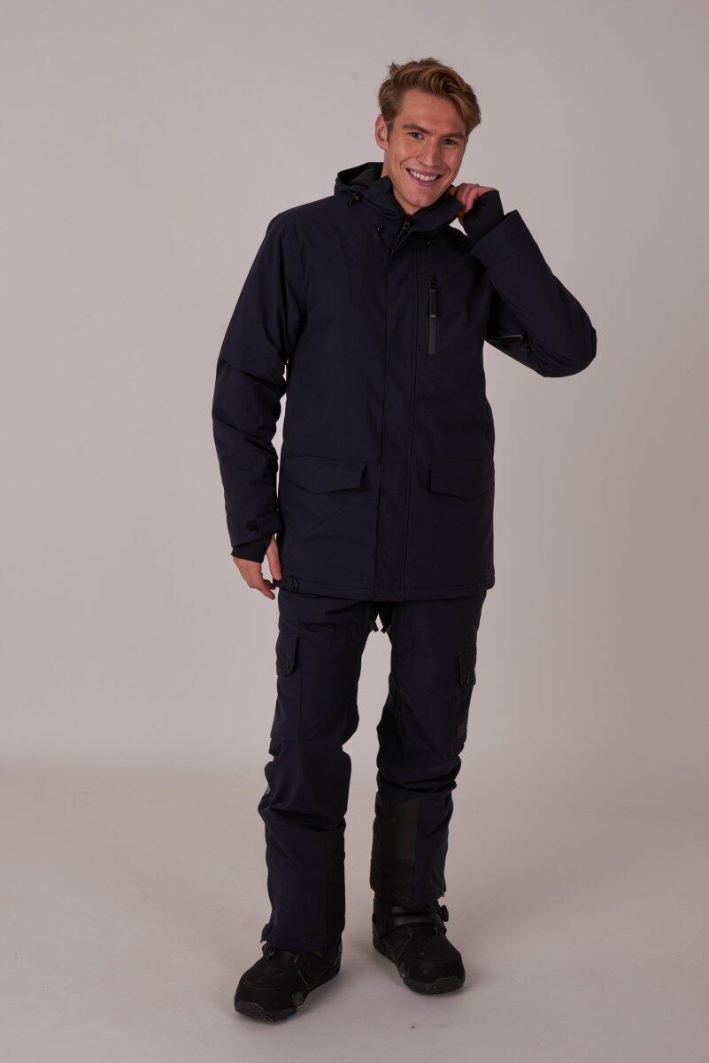 Herren Ski & Snowboard Latzhose Wasserdicht Yeh Man Schwarz 6/7