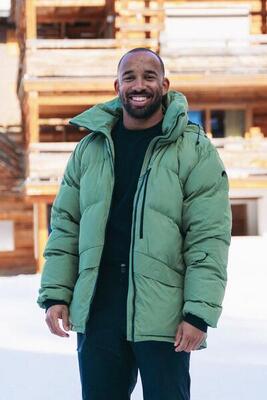 Giacca imbottita da uomo color cachi