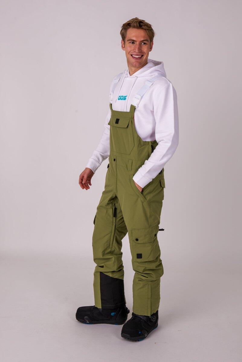 Pantalon à bretelles de ski et de snowboard Yeh Man - Kaki 5/7