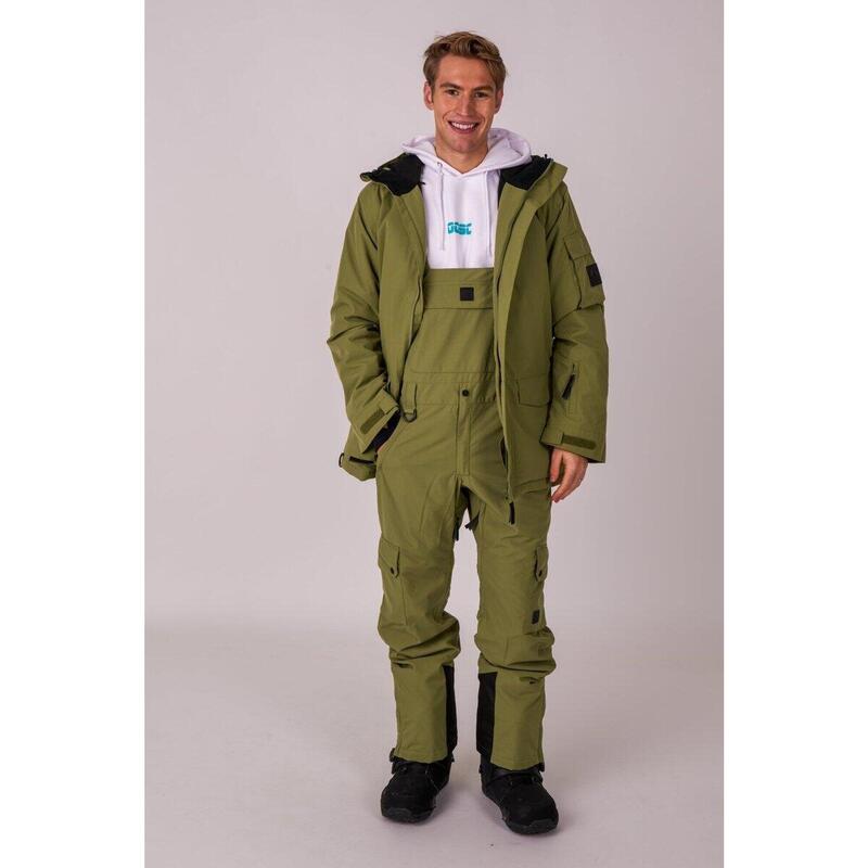 Yeh Man Ski & Snowboard Bib Pant - Khaki