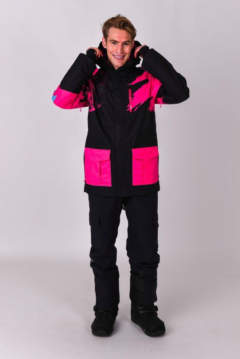 Afterparty Jacket Black & Pink Men's 4/7