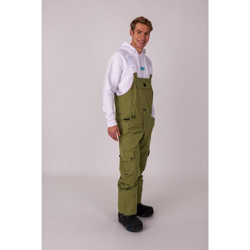 Yeh Man Ski & Snowboard Bib Pant - Khaki