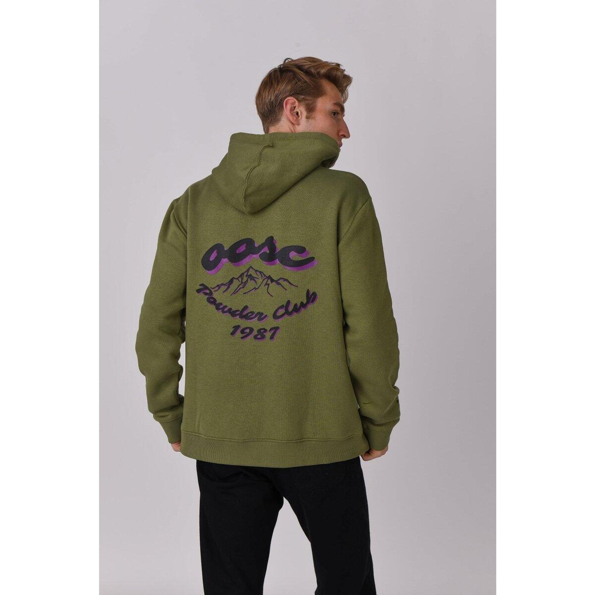 Oosc - Sweat À Capuche Powder Club - Sweat-shirt - Vert - Petit - Decathlon