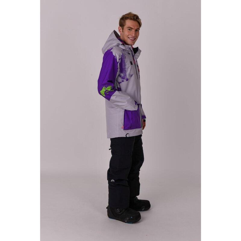 Afterparty Jacket Grey & Purple Murśikani