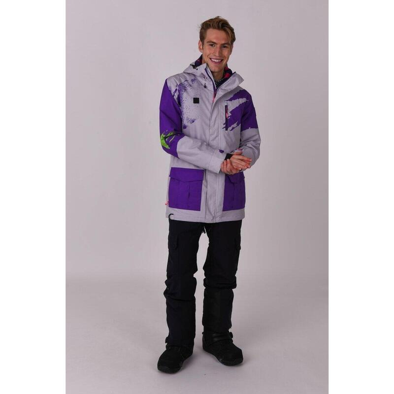 Afterparty Jacket Grey & Purple Murśikani