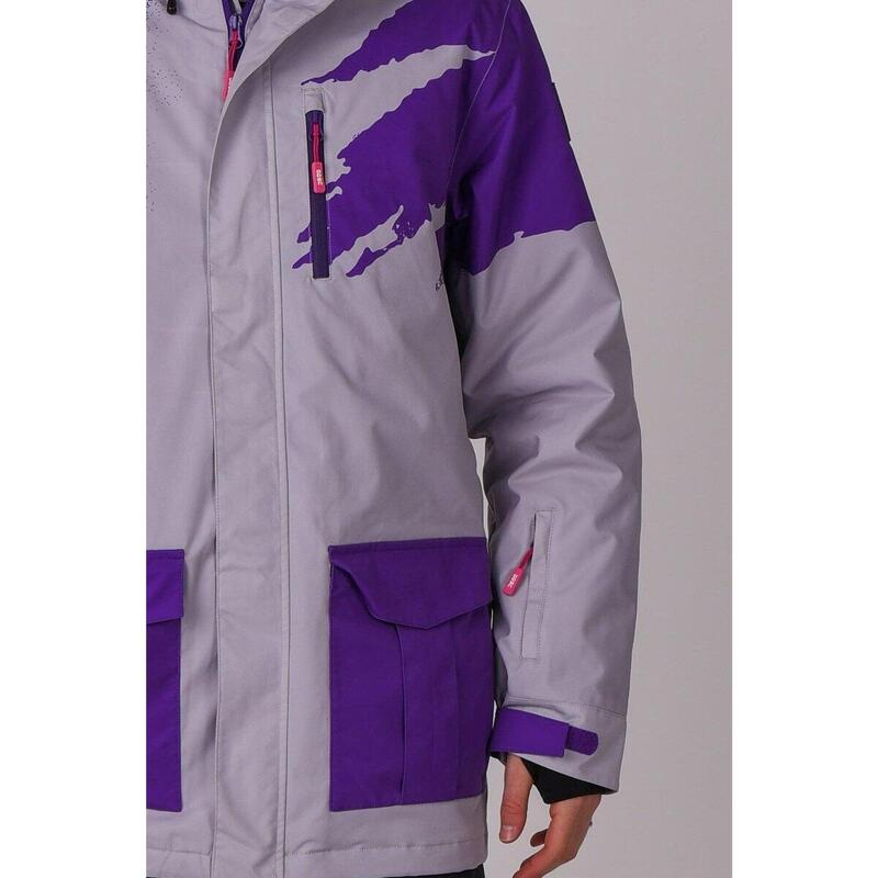 Afterparty Jacket Grey & Purple Murśikani