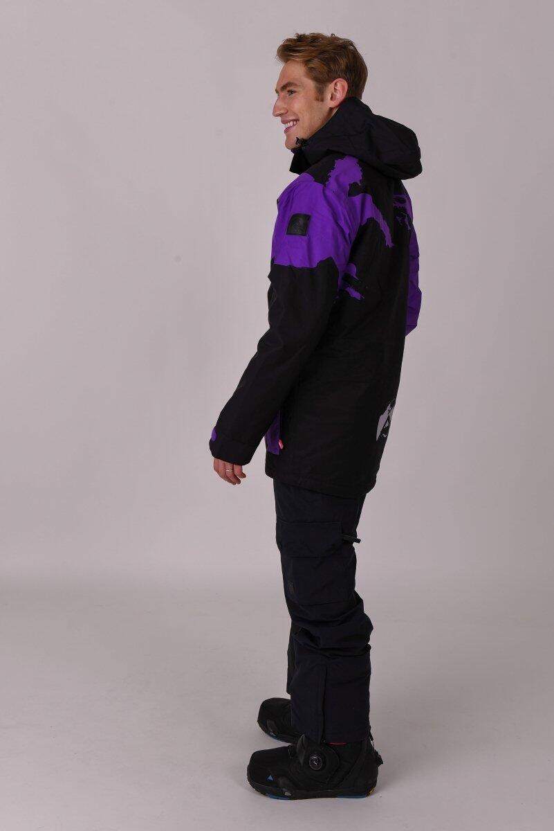 Afterparty Jacket Black & Purple Men's 5/7