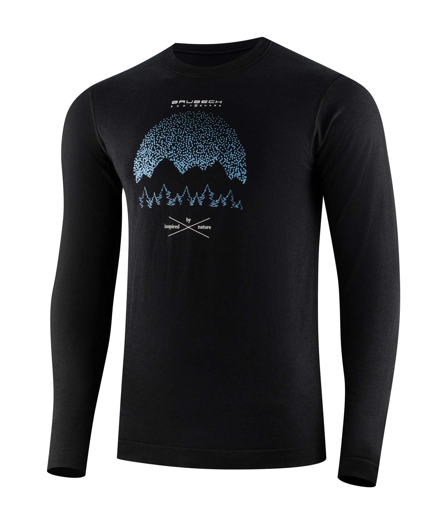 Koszulka męska z długim rękawem wełniana Brubeck OUTDOOR WOOL PRO 3/4