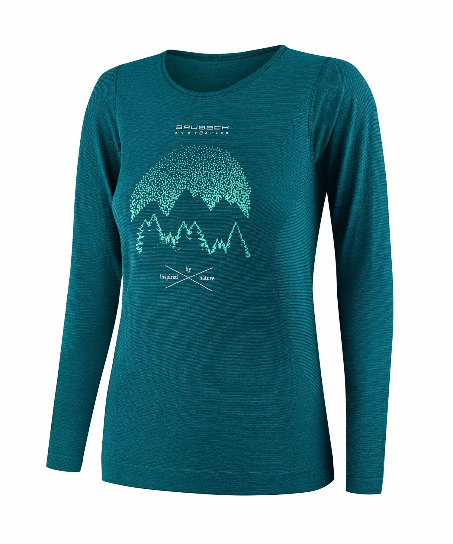 Koszulka damska z długim rękawem wełniana Brubeck OUTDOOR WOOL PRO 3/4