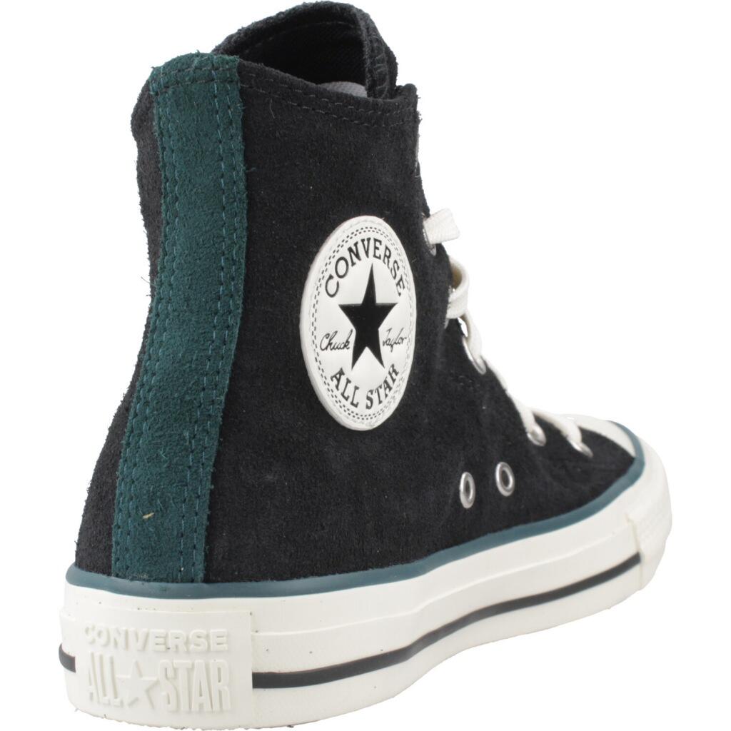 Baskets Converse Modèle Chuck Taylor All Star Contrast Suede Couleur Noir 3/5