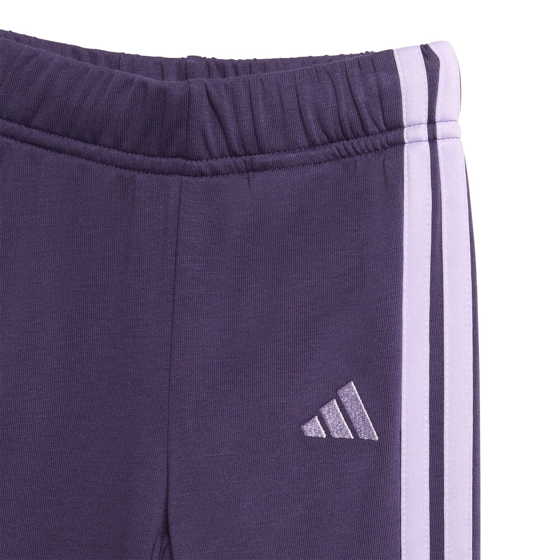 Chándal Casual Niña Adidas I 3Stripes French Terry Jogger 240 JV9854 Malva 6/6