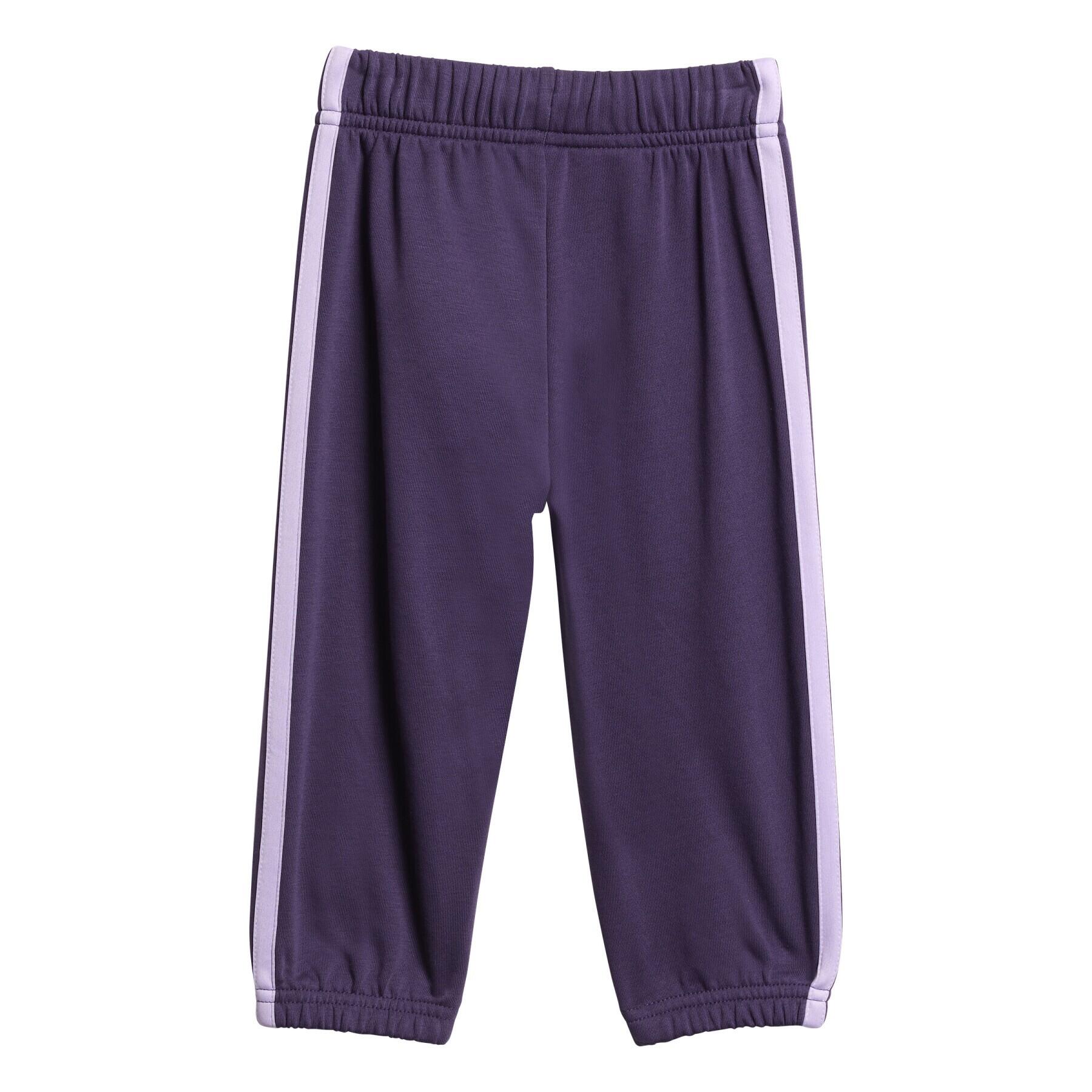Chándal Casual Niña Adidas I 3Stripes French Terry Jogger 240 JV9854 Malva 5/6