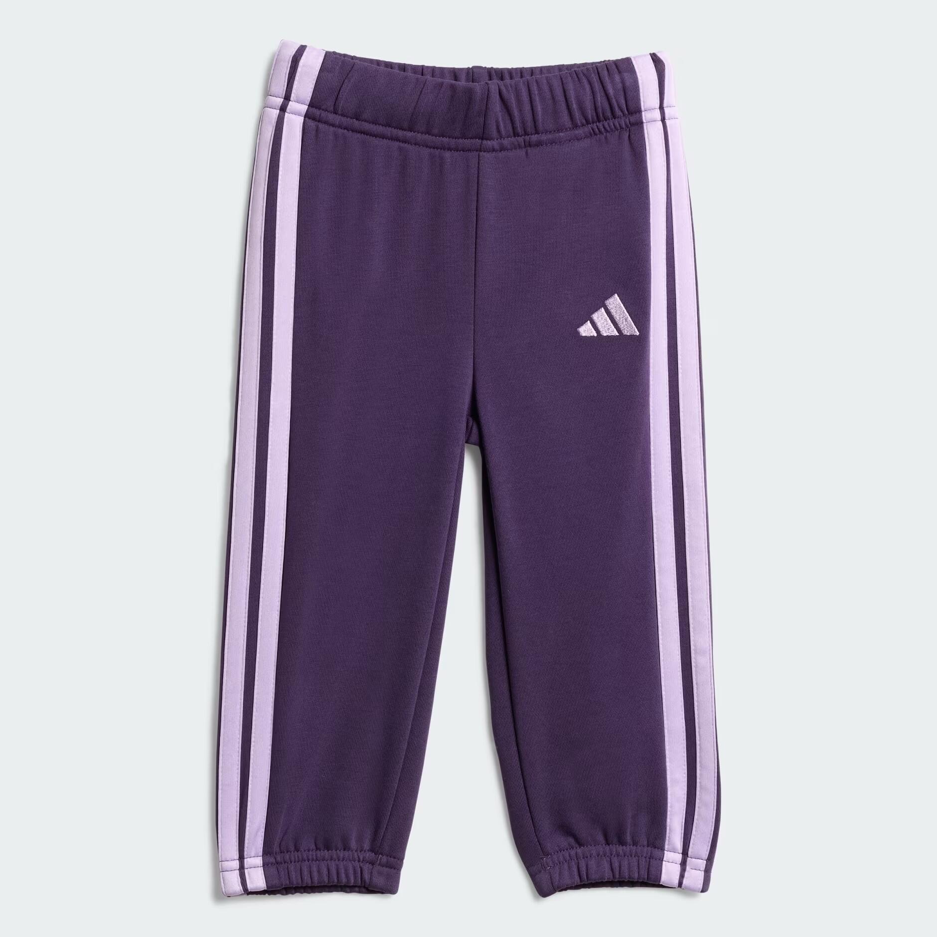 Chándal Casual Niña Adidas I 3Stripes French Terry Jogger 240 JV9854 Malva 4/6