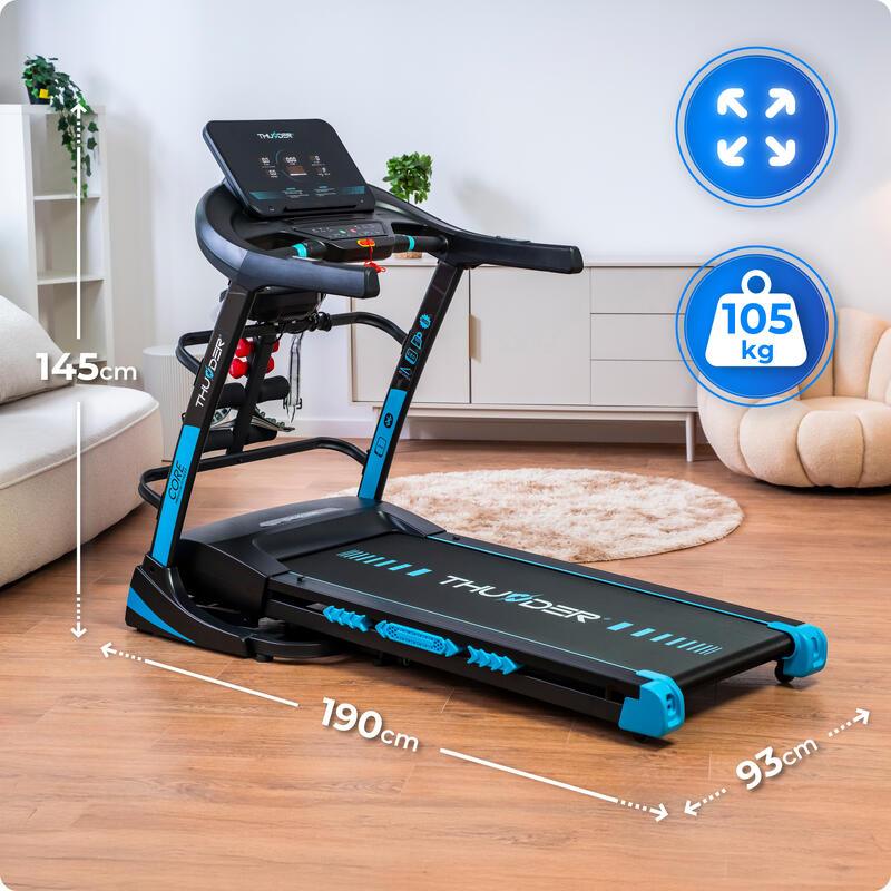 Bandă de alergat electrică pliabilă pentru acasă Thunder CORE-DS-BLACK