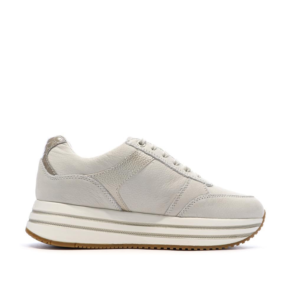 Baskets à plateforme Beige Femme Geox Kency 2/7