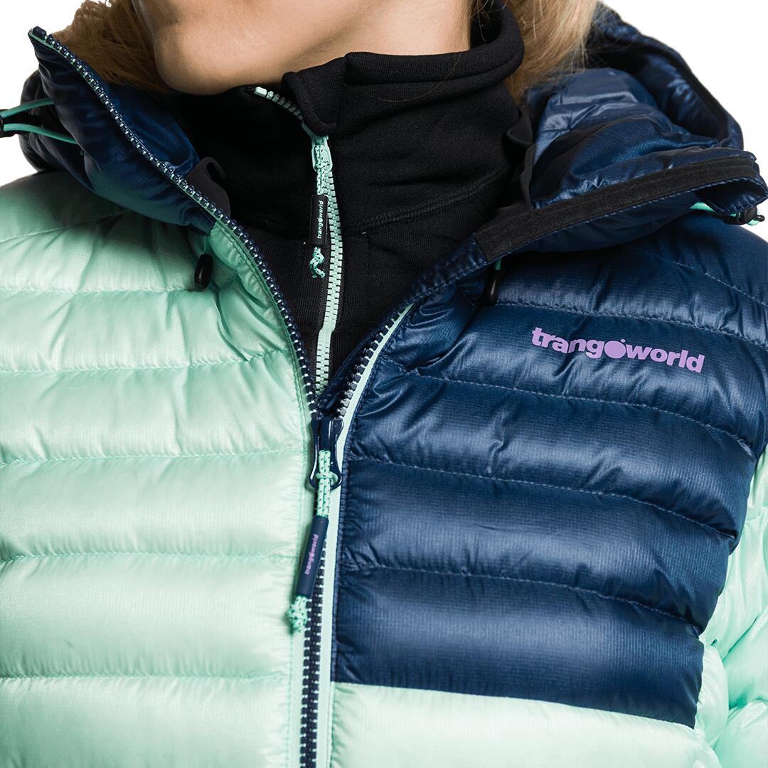 Plumífero para Mujer Trangoworld Trx2 800 wm evo Verde/Azul/Negro 180g 800cuin 7/7