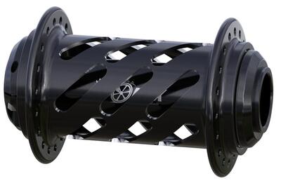 Voornaaf onyx helix 20mm - zwart - gaten - 36h