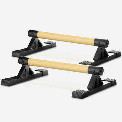 Parallettes Holz & Stahl – Ergonomische Push Up Bars & Handstand Griffe 500 kg