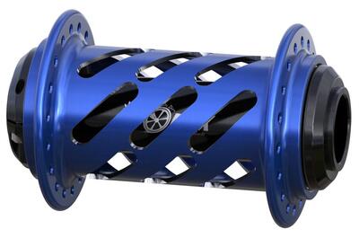 Voornaaf onyx helix 20mm - blauw - gaten - 36h