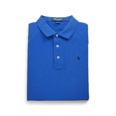 Second life - Kurzarm-Herren-Poloshirt Blau - In gutem Zustand