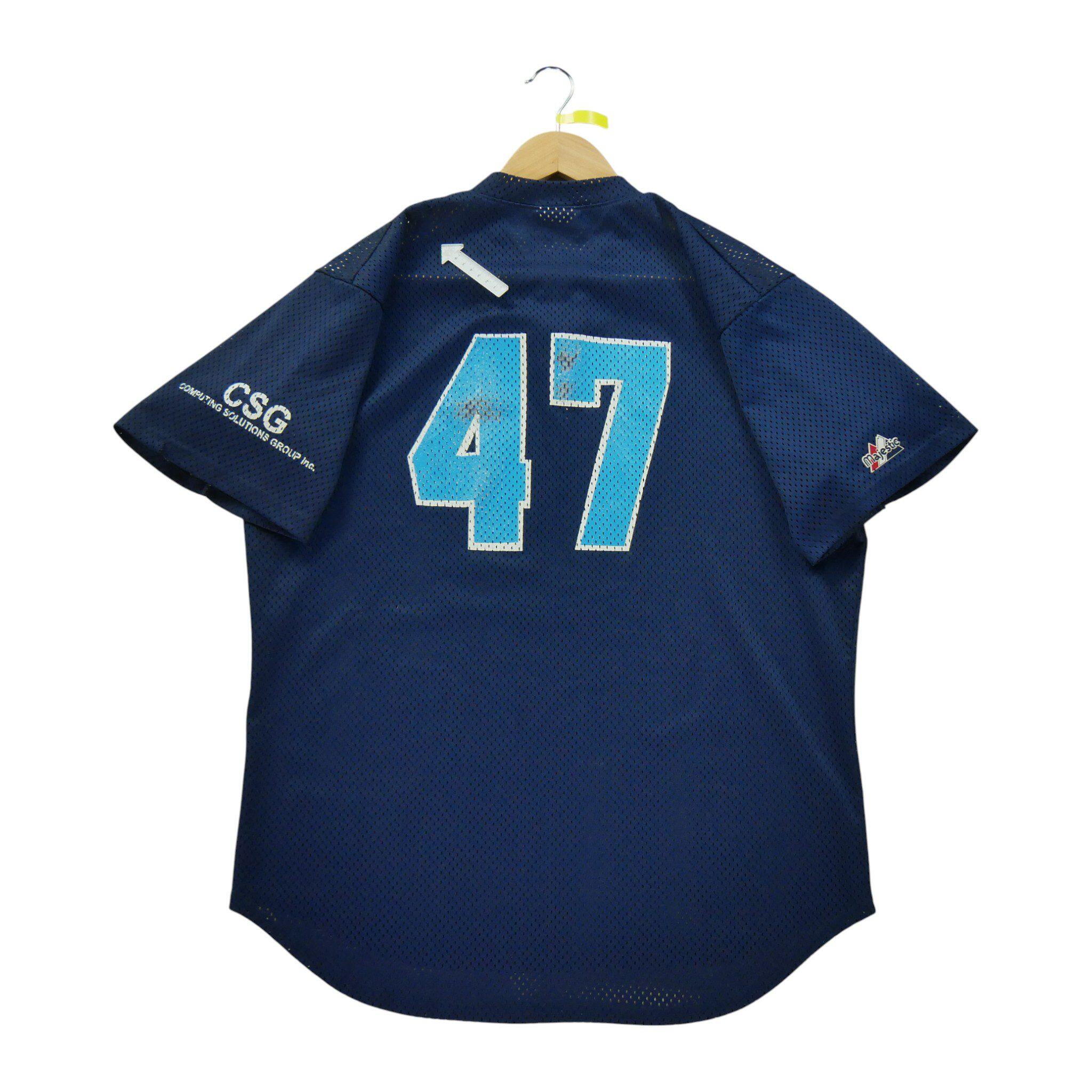 Reconditionné - Maillot Homme baseball Marine - Bon État 5/7