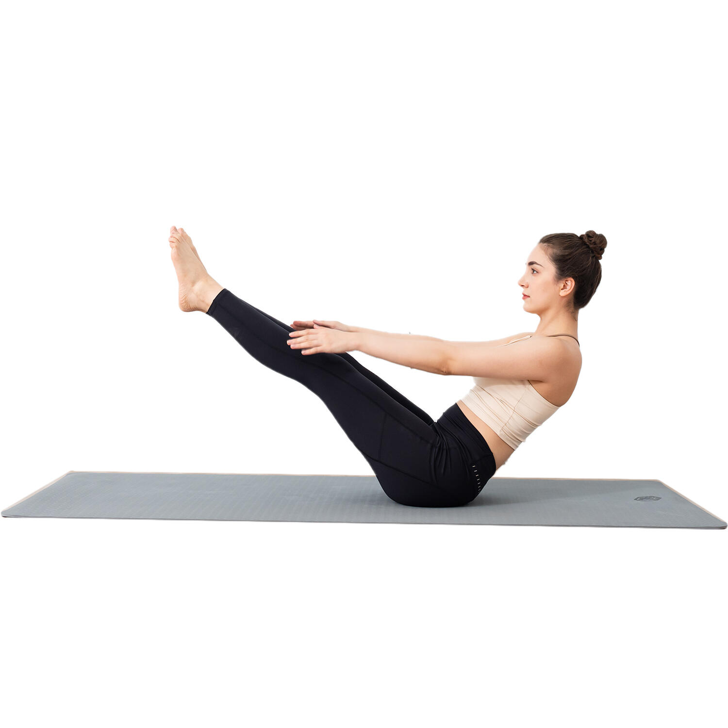 Leggings de yoga para mujer, pantalones de yoga ajustados de cintura alta, negro 6/7