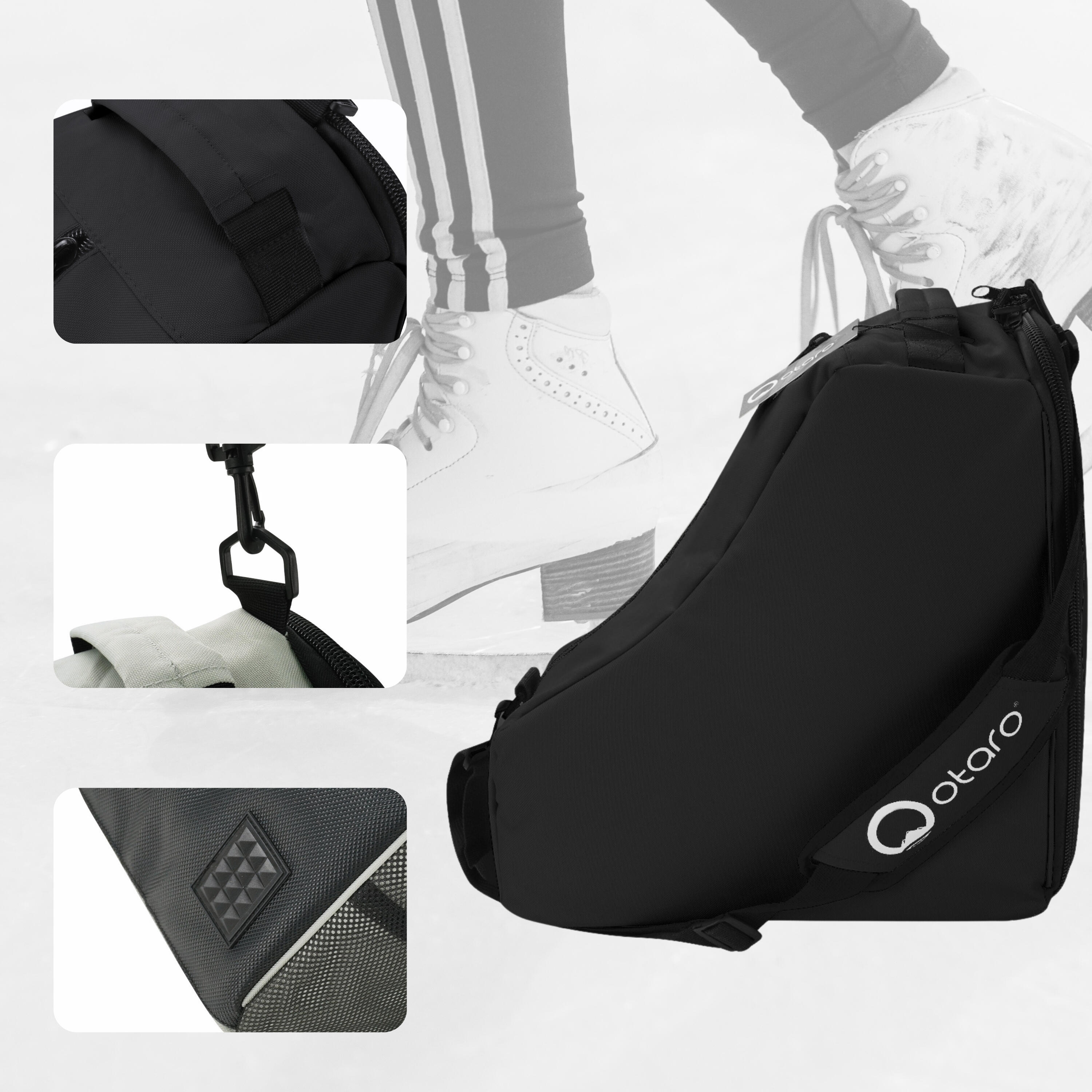 Sac à patins Classic 21L avec bandoulière pour patins à glace et rollers 4/6