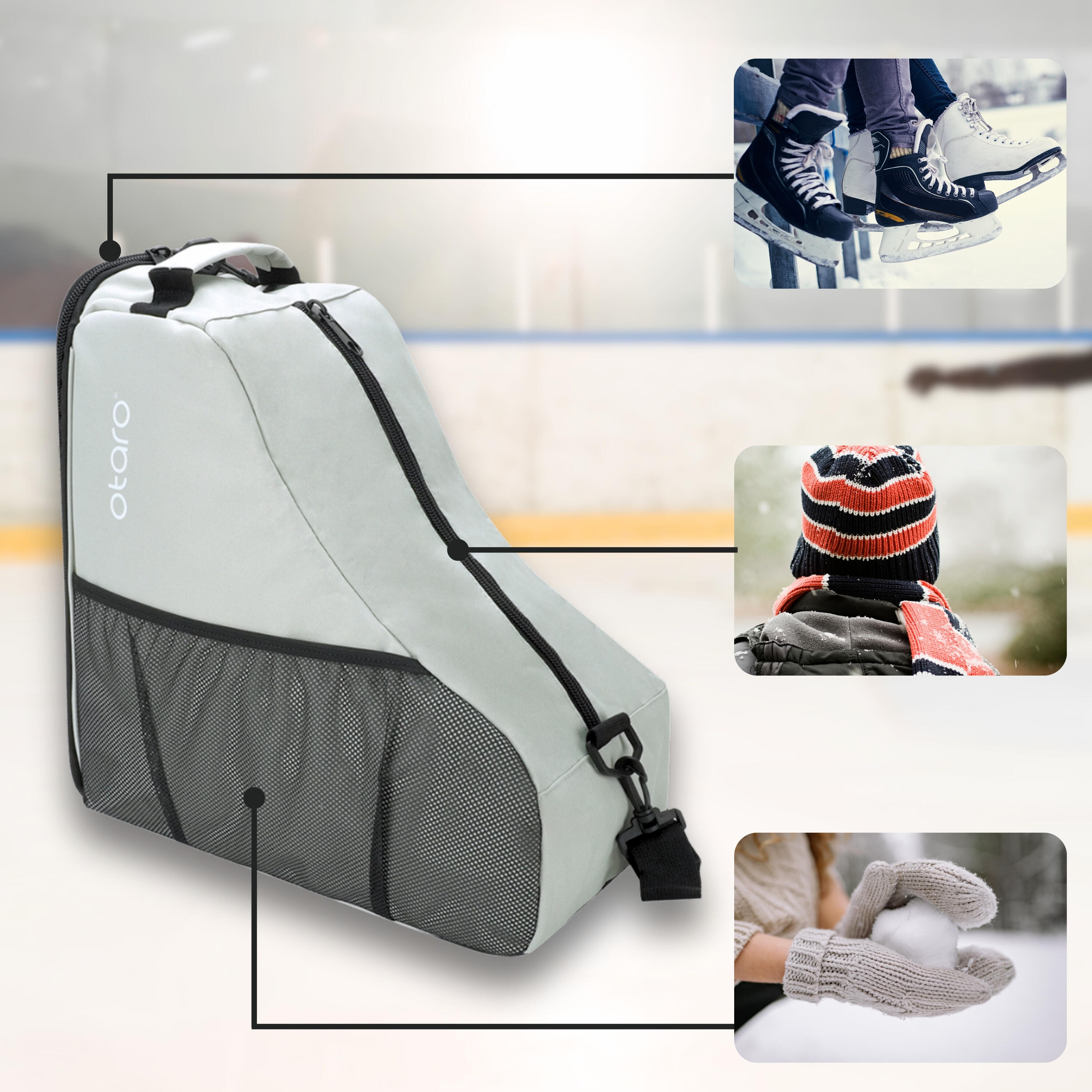 Borsa Porta Pattini Classic 21L con Tracolla | Ghiaccio e In-Line Skates 2/6