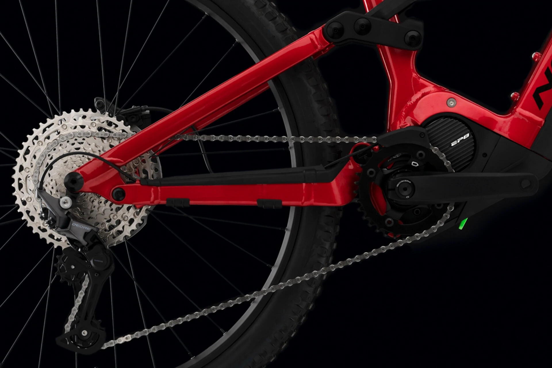Norco SIGHT VLT A2 Red/Black 29" 900 Wh Diamant E-Mountainbike in Rot 6/6
