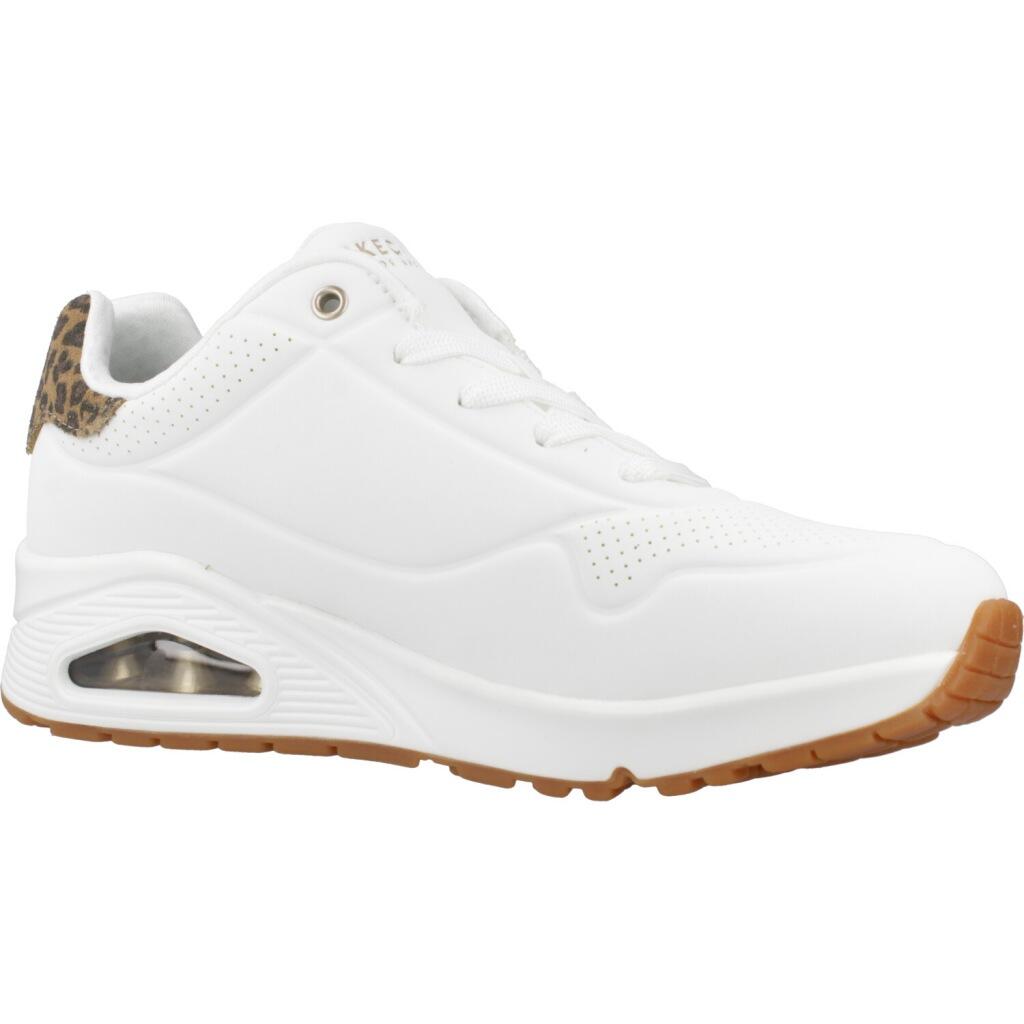 Baskets Femme Baskets Skechers UNO-JUNGLE NITE Blanc Skechers 5/6