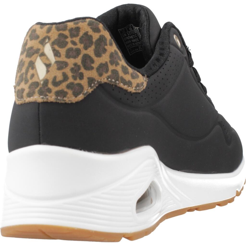 Baskets Femme Baskets Skechers UNO-JUNGLE NITE Noir Skechers 3/5
