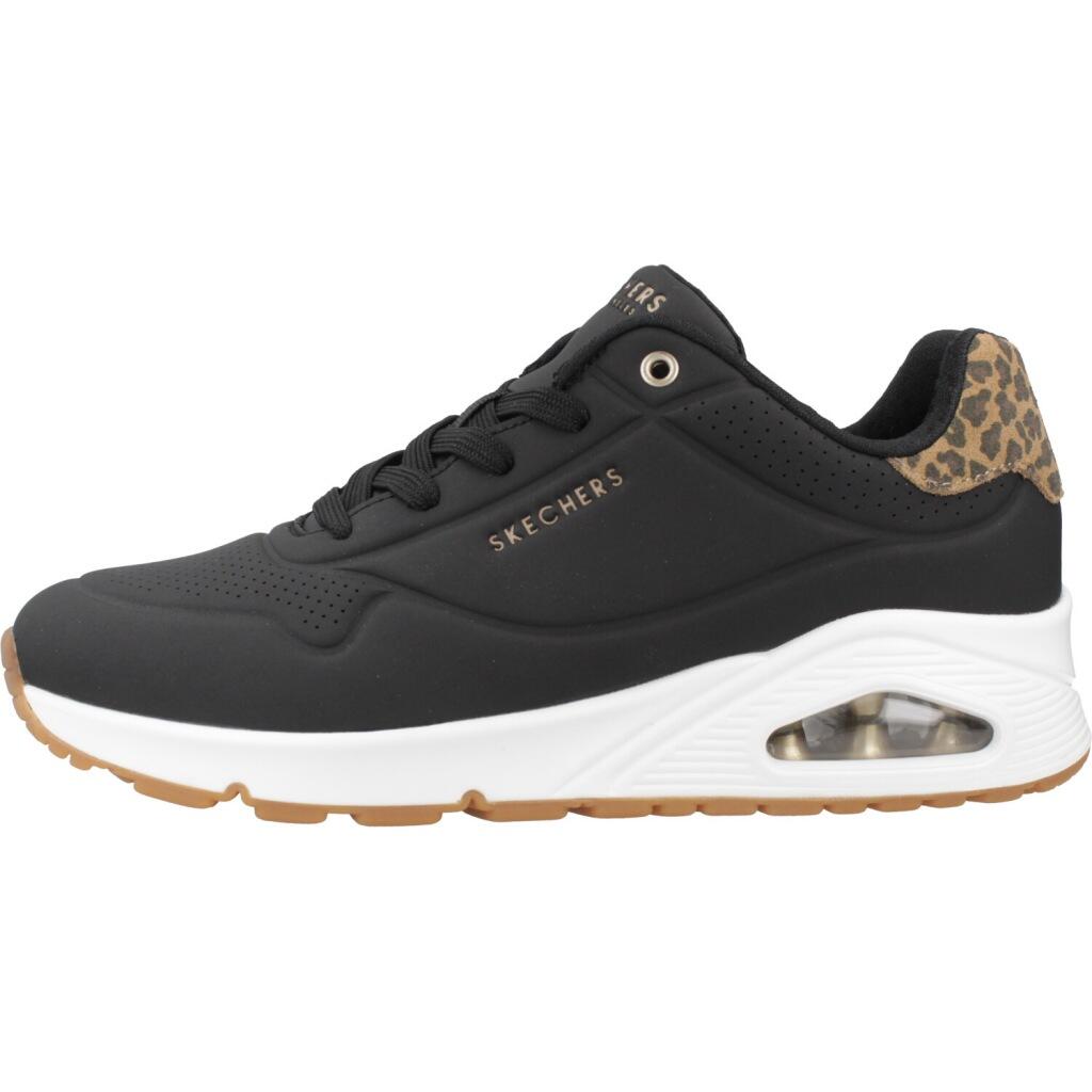 Baskets Femme Baskets Skechers UNO-JUNGLE NITE Noir Skechers 2/5