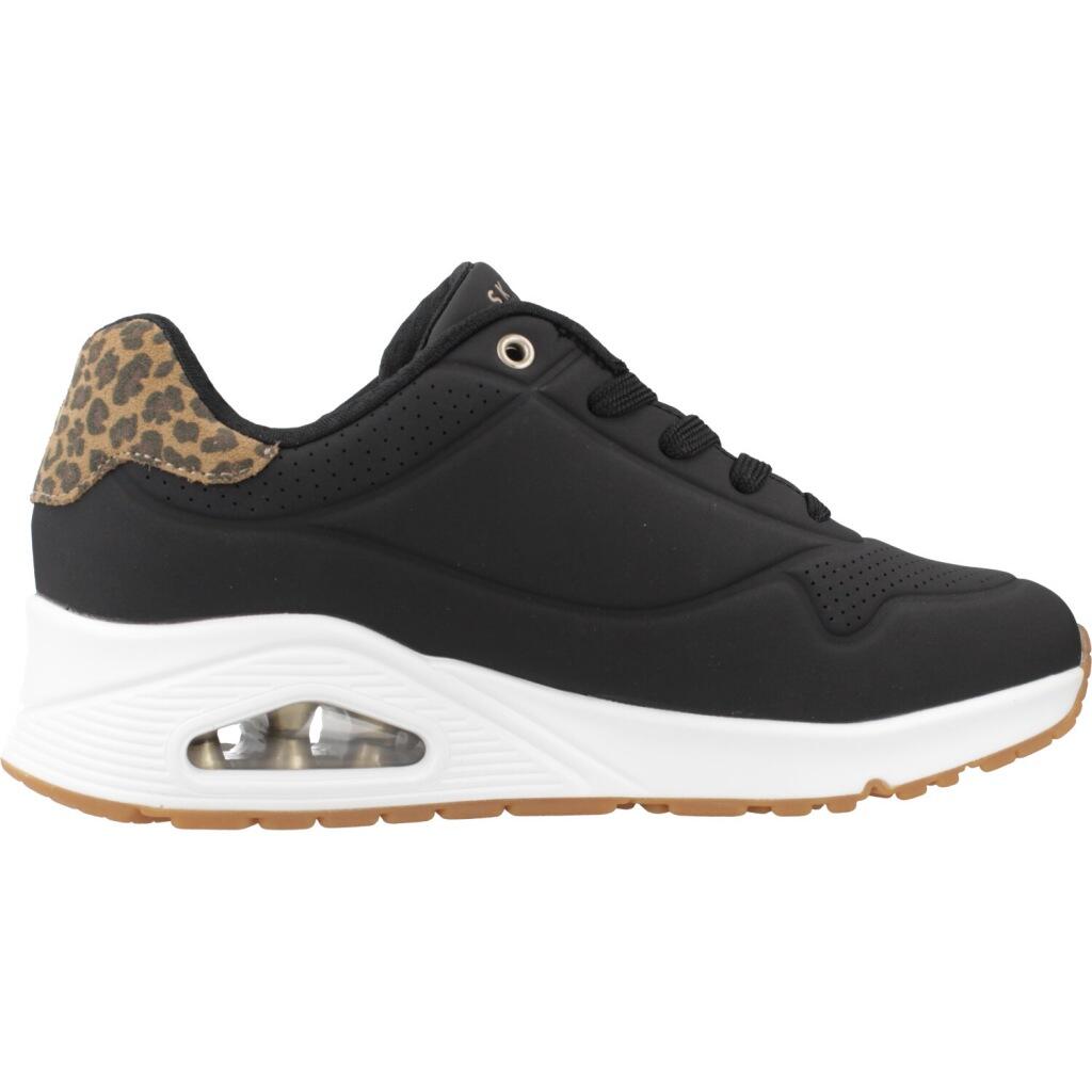Baskets Femme Baskets Skechers UNO-JUNGLE NITE Noir Skechers 4/5