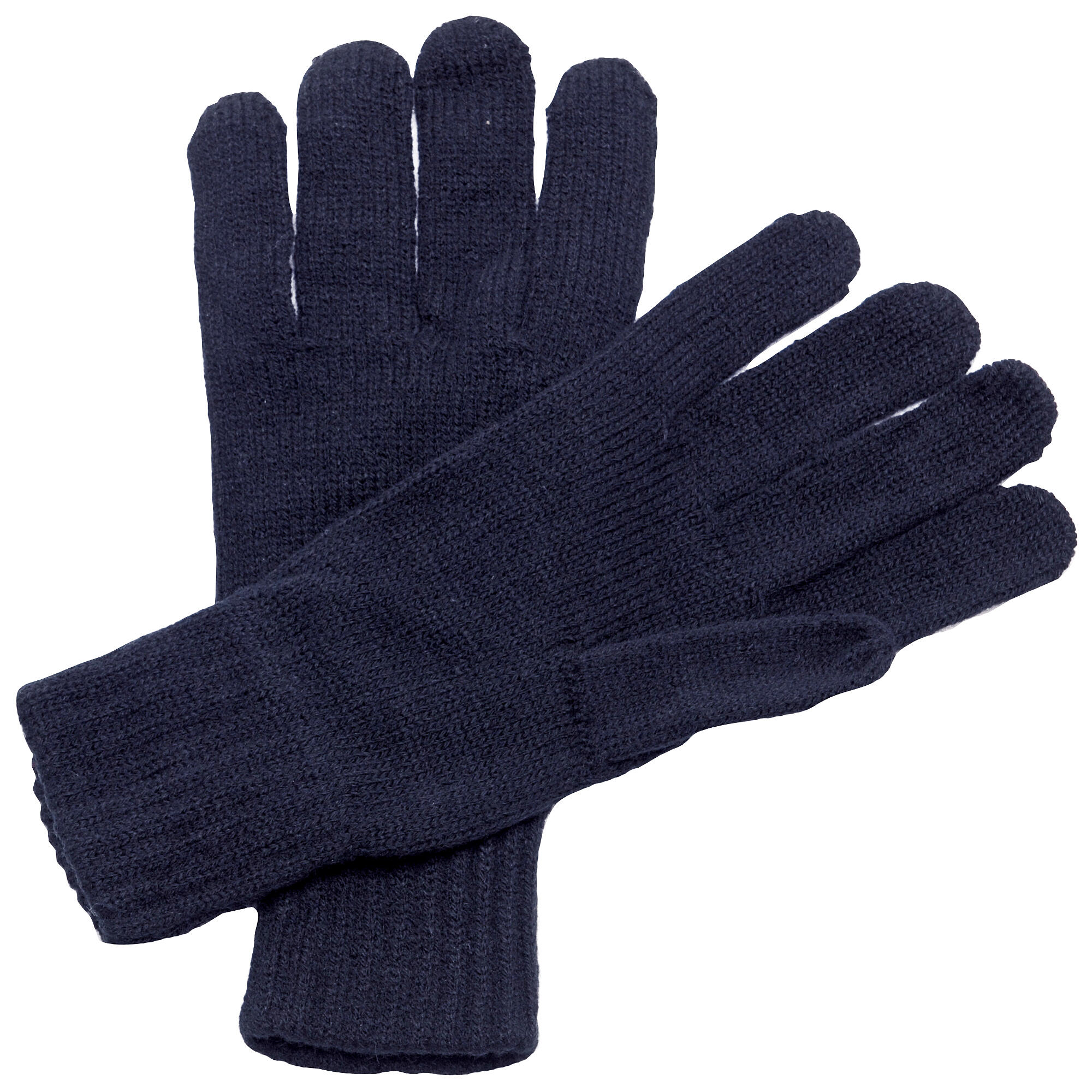 Unisex Knitted Winter Gloves (Navy) 1/5