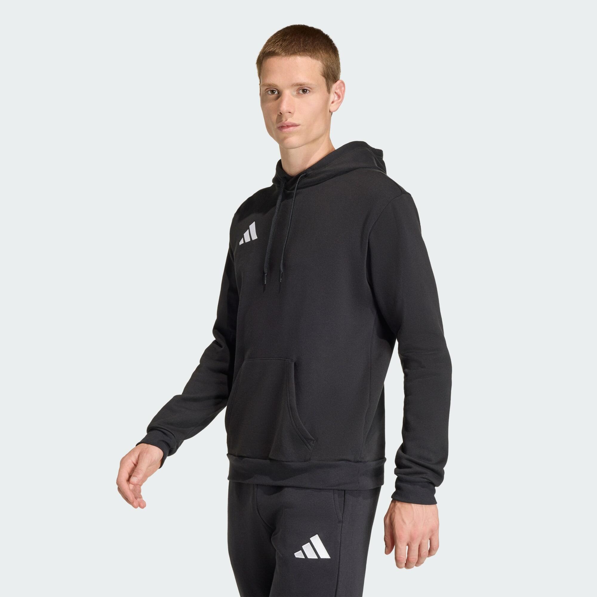 Adidas - Sweat-shirt À Capuche Entrada26 - Sweat-shirt - Blanc|noir - Decathlon
