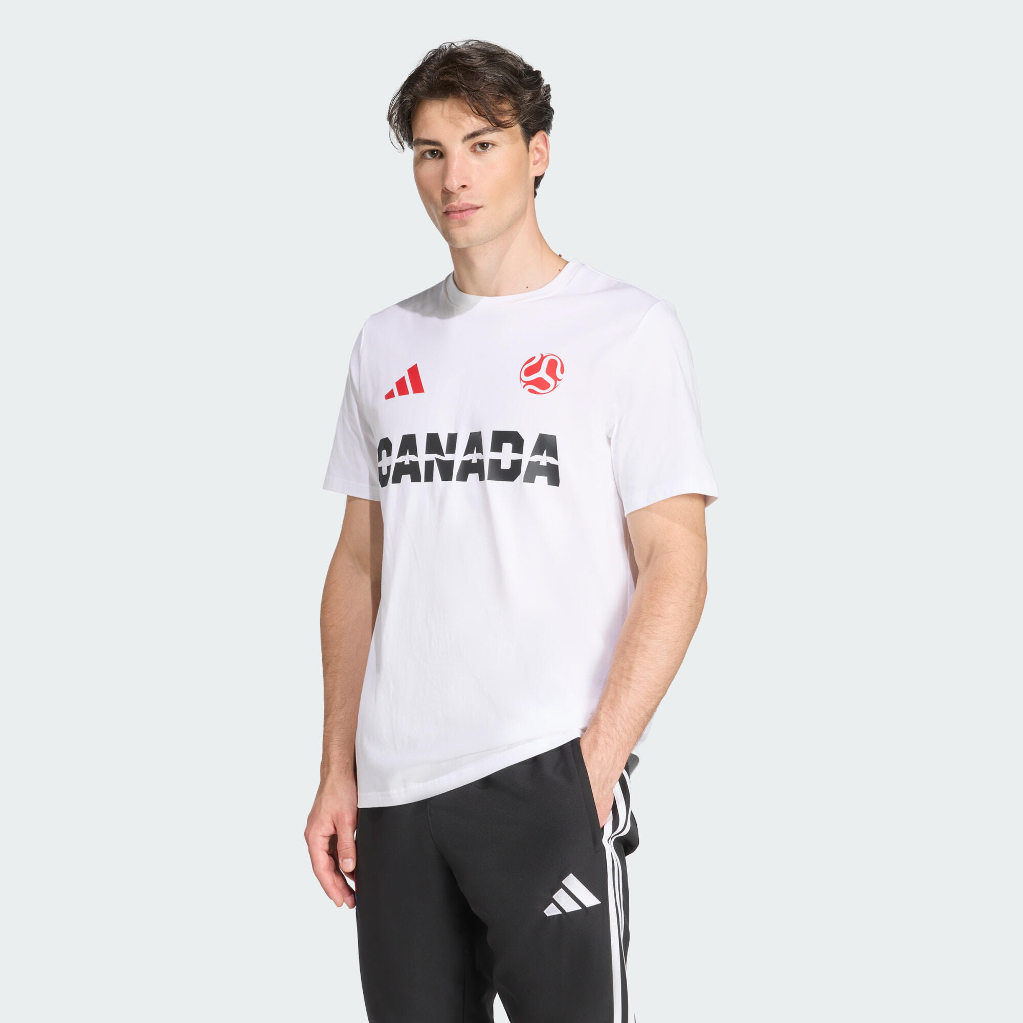 Adidas - T-shirt Canada - T-shirt Manches Courtes - Blanc - Decathlon