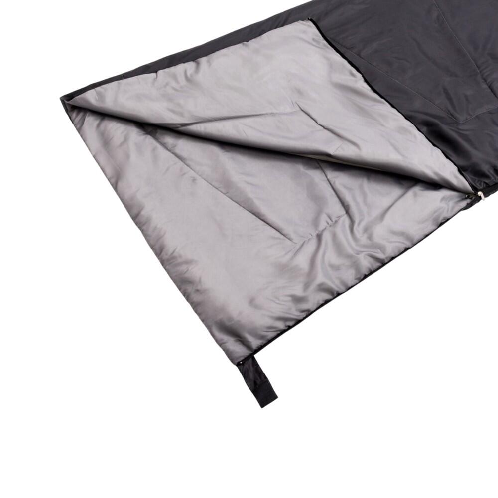 Saco de dormir com o logótipo Snooze para crianças e jovens (Preto / Cinzento) 3/4