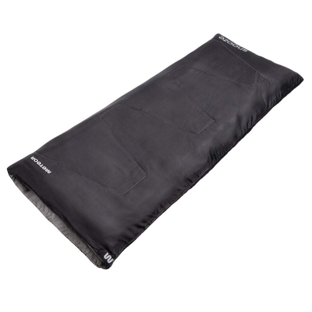 Saco de dormir com o logótipo Snooze para crianças e jovens (Preto / Cinzento) 4/4