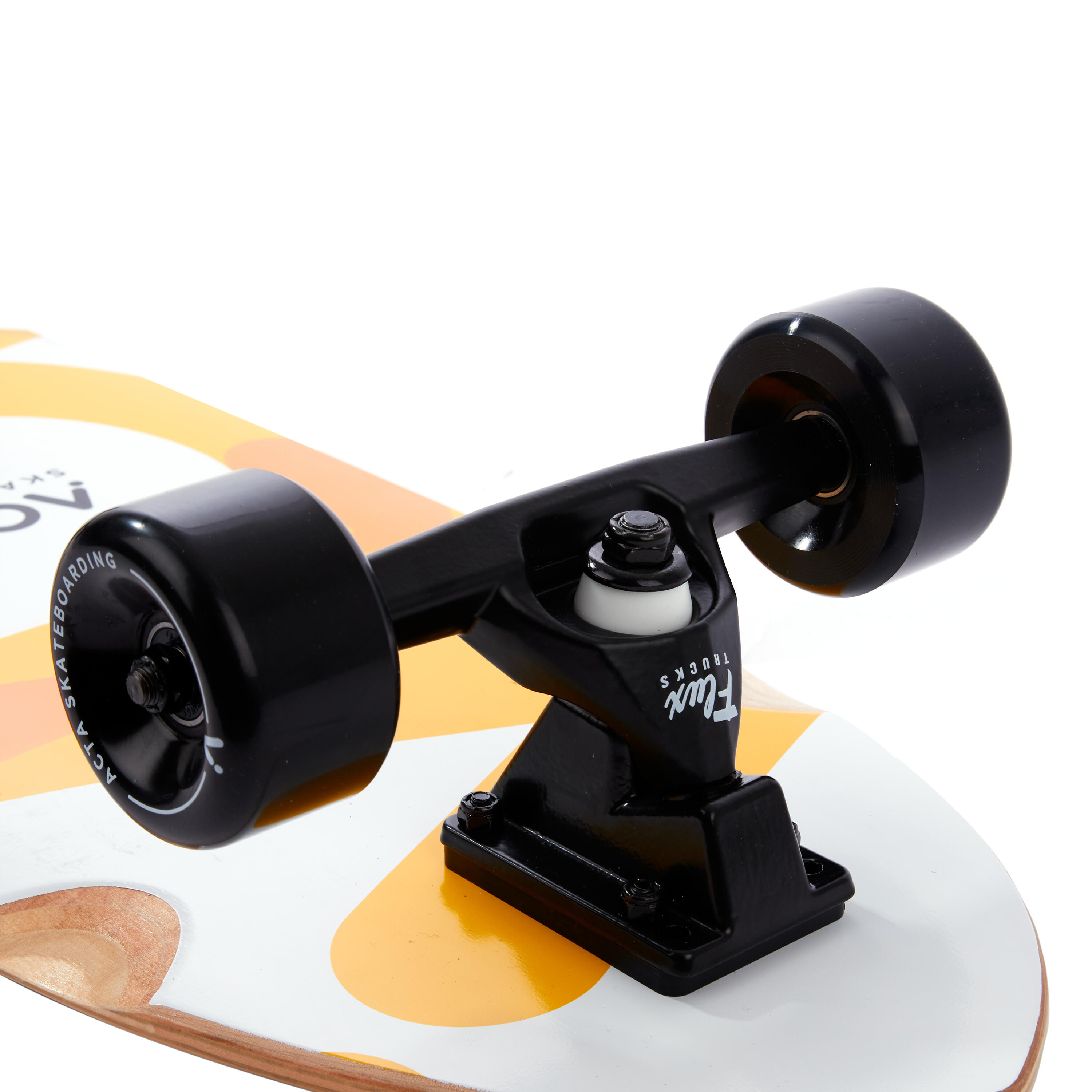ACTA Surfskate Overlap 31" – Laranja e Branco - Prancha de surfe em maple de 7 c 5/8