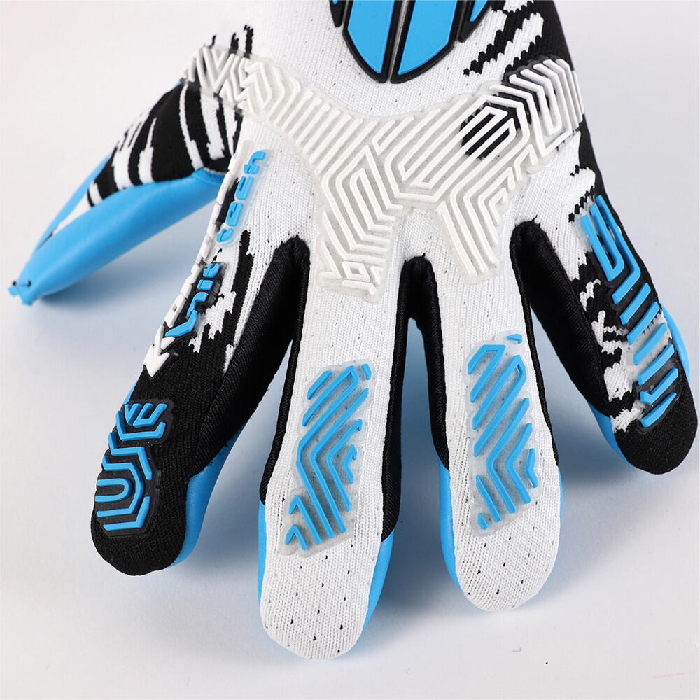 Guante de portero Ho Soccer Adulto SSG Kontrol Knit Tech Blanco Azul 5/7